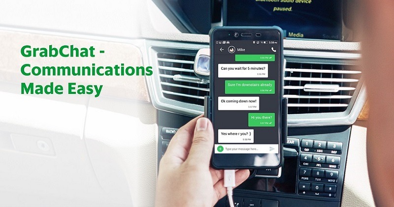 Now You Can Contact Your Grab Driver Via Chat, Introducing GrabChat
